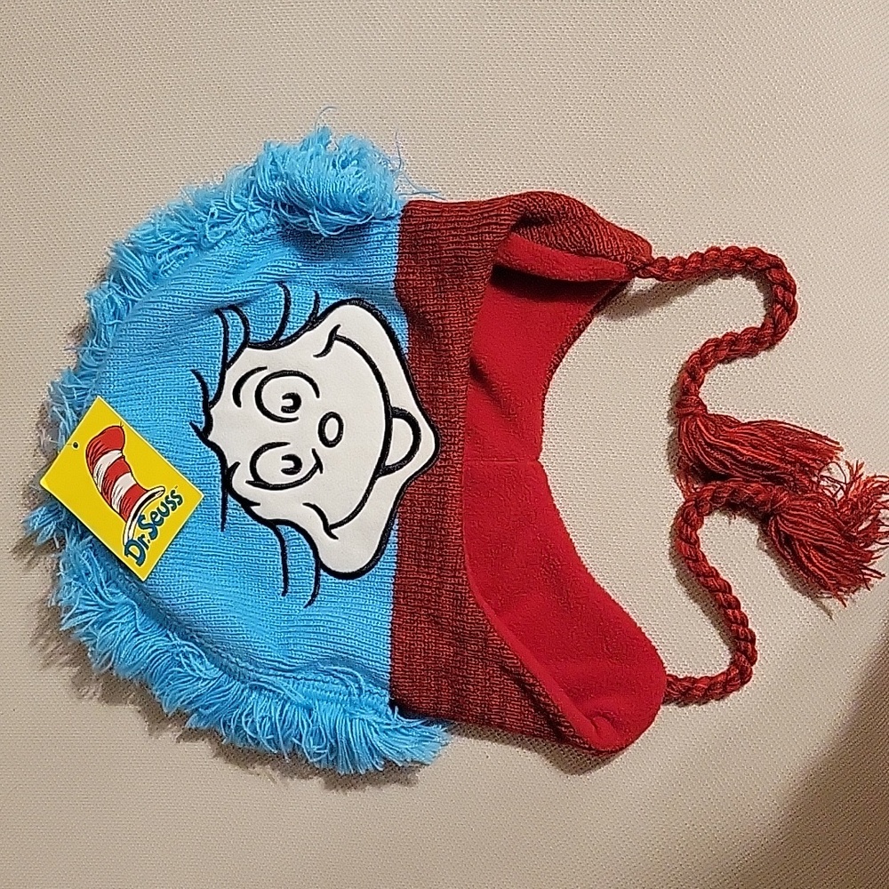 Brand New Dr. Seuss Peruvian Trapper Knit  Hat